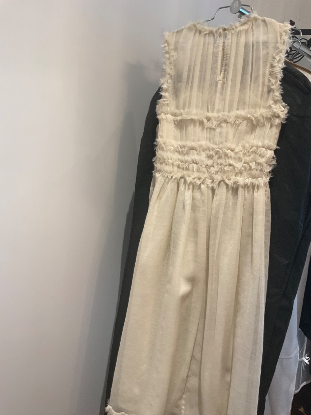 Ulla Johnson sleeveless Aberdeen dress ivory wool size 4 - Picture 6 of 6